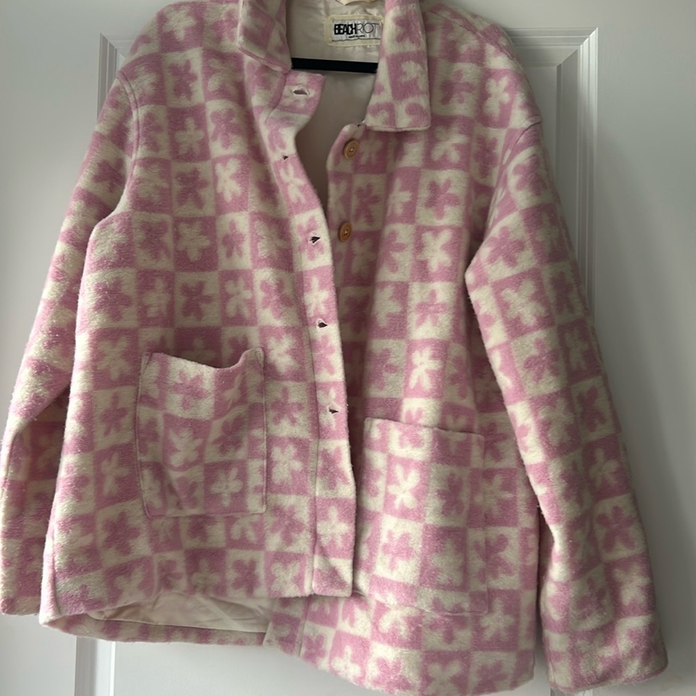 Beach riot oversized floral jacket